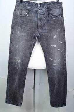 SSUR Jeans Mens 36x32 Gray Controlled Substance Selvedge Distressed Made In USA